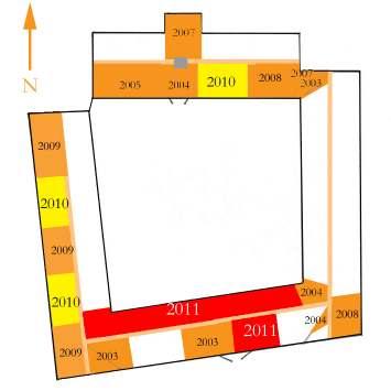 Bondrumsgården lagning av takskador Omtäckningsarbeten på Bondrumsgården 2003-2011 (originalritningen