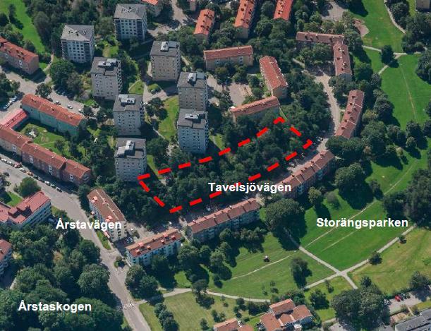 1.1.1 Detaljplan del av Siljan 5 mm, längs Tavelsjövägen Besqab har hos exploateringskontoret ansökt om markanvisning för delar av Årsta 1:1 och Siljan 5 med avsikt att bygga bostadsrätter fördelat