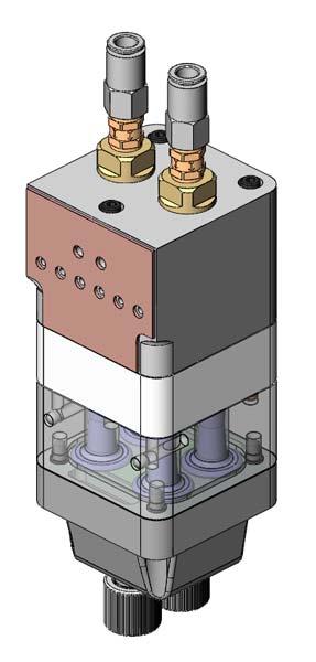 30 Prodigy HDLV Generation III pump, pumpfördelare och kretskort Magnet och styrventilfunktioner Bild 27 identifierar funktionerna hos magnetventilerna och styrventilerna för luftflöden samt deras