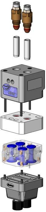 4 Prodigy HDLV Generation III pump, pumpfördelare och kretskort Komponenter i HDLV pump Se bild 2. Ref.