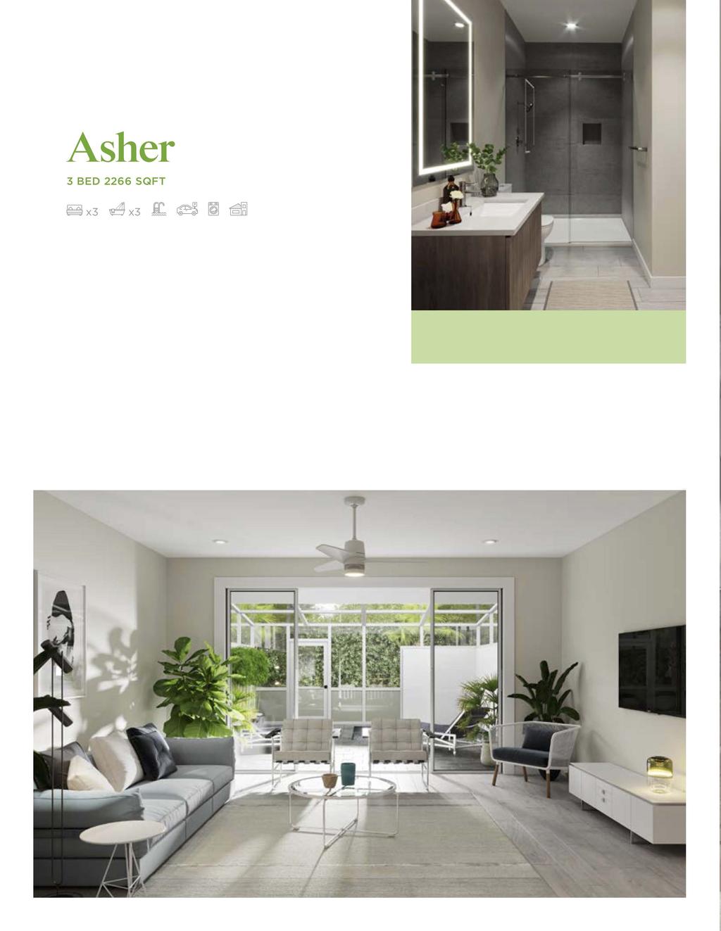 3 Sovrum 2266 SQFT Ett Asher-radhus är vackert utformat in i minsta detalj och erbjuder din familj den perfekta tillflyktorten.