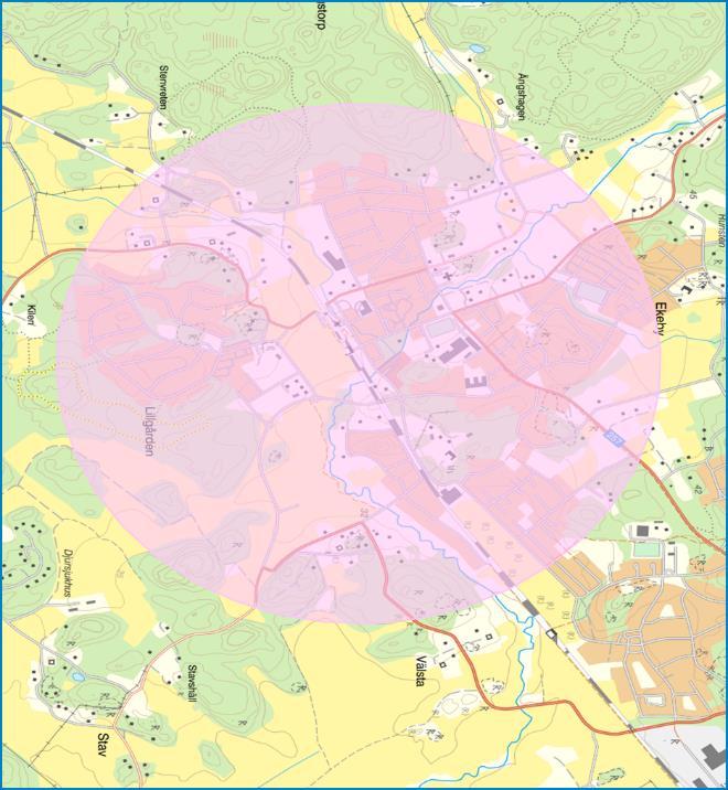 Totalt i Tungelsta- Krigslida planeras 6 900 bostäder, se kartan nedan. 7.