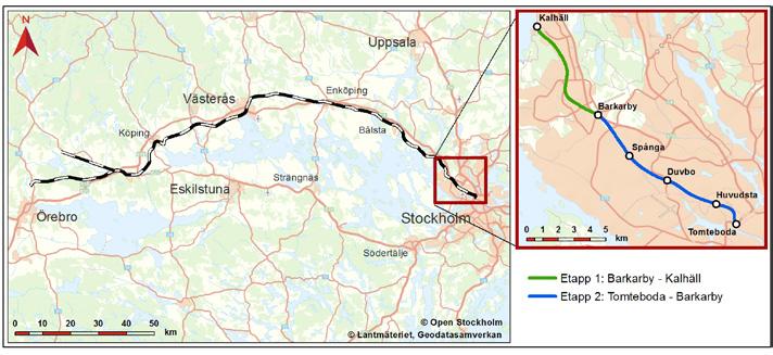 1. BAKGRUND OCH SYFTE 1 Bakgrund och syfte Tågtrafiksystemet till och från Stockholm är hårt ansträngt. Sedan början av 1990-talet har trängseln ökat och behovet av spårutbyggnad har blivit tydligt.