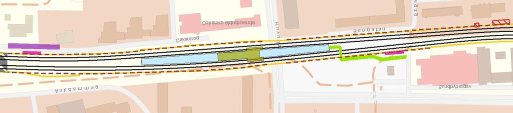 De gång- och cykelstråk utmed anläggningen genom Huvudsta som påverkas av utbyggnaden åtgärdas så att deras nuvarande funktion i huvudsak behålls.