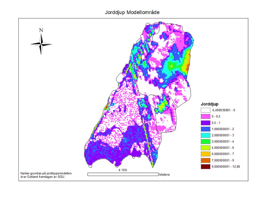 antogs vara karstifierade områden eftersom de ytliga berglagren ligger inom ett område som enligt (Erlström, 2009) är ett Område med lokal förekomst av karst. Området är 14.