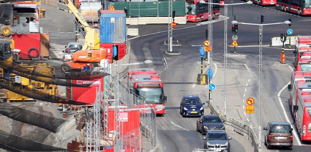 STADSGÅRDSLEDEN är just nu relativt lite belastad eftersom Slussen byggs om. Men där finns en eller par flaskhalsar i östgående riktning som behöver vara borta när väl Slussen är klar.