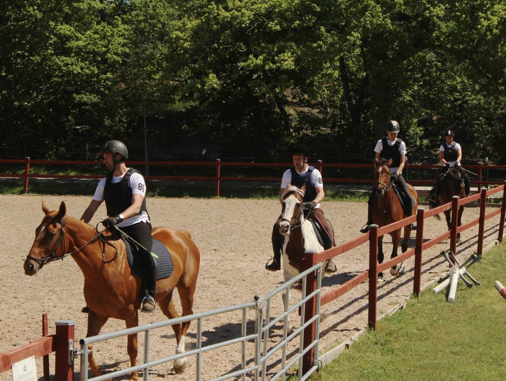 Efter det var det kadriljuppvisning av vuxengruppen som rider klockan 17:00 på måndagar. Därefter var det gymkhana mellan US och ridskoleelever. Tävlingen vanns av ridskoleeleverna efter en jämn kamp.