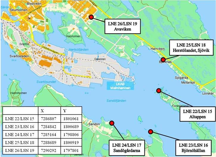 Buller Sandskär Kontroll av externbuller har skett vid Sandskär under 2012 genom mätningar och beräkningar. Resultatet visar att villkoret uppfylldes: Tabell 3. Resultat av bullerkontroll 2012.