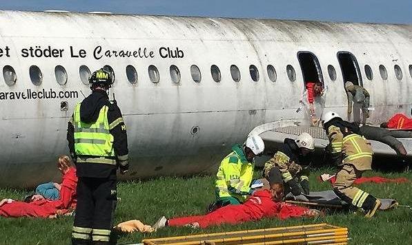 7. Övningens genomförande 7:1 Övningen i stort: Övningen genomfördes under fyra dagar på försvarsmaktens (FMTS) område vid flygplatsen i Halmstad.