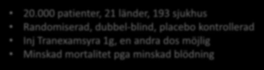 kontrollerad Inj Tranexamsyra 1g, en