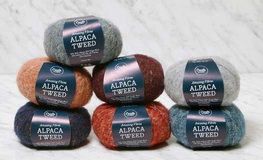 HALSKRAGE I ALPACA TWEED Adlibris Alpaca Tweed A733, 50 g (1 nystan), rundsticka 4.