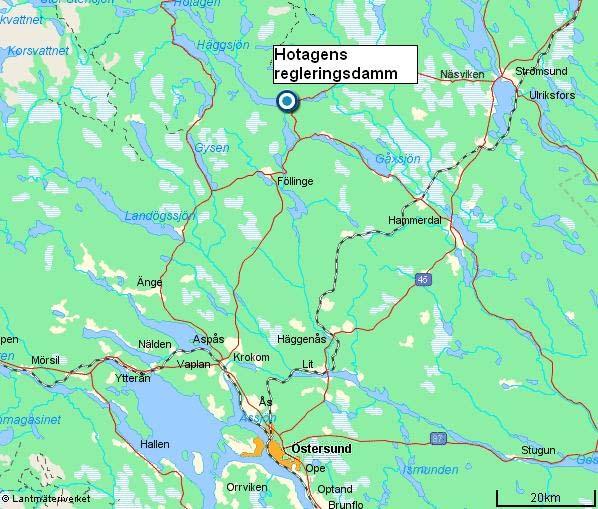 2. Ingående objekt I detta kapitel ges en förklaring kring det ingående objektet; Hotagens regleringsdamm.