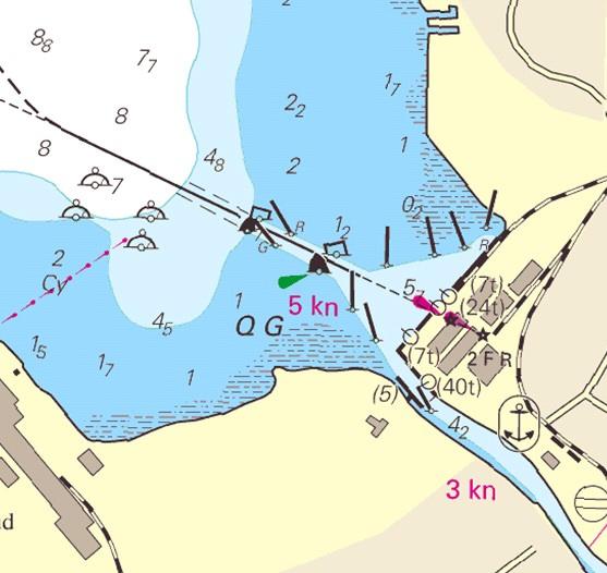 9 Nr 228 * 5172 Sjökort/Chart: 132 Sverige. Vänern och Trollhätte kanal. Kristinehamn. Utmärkning ändrad. Sjökortsrättelse.