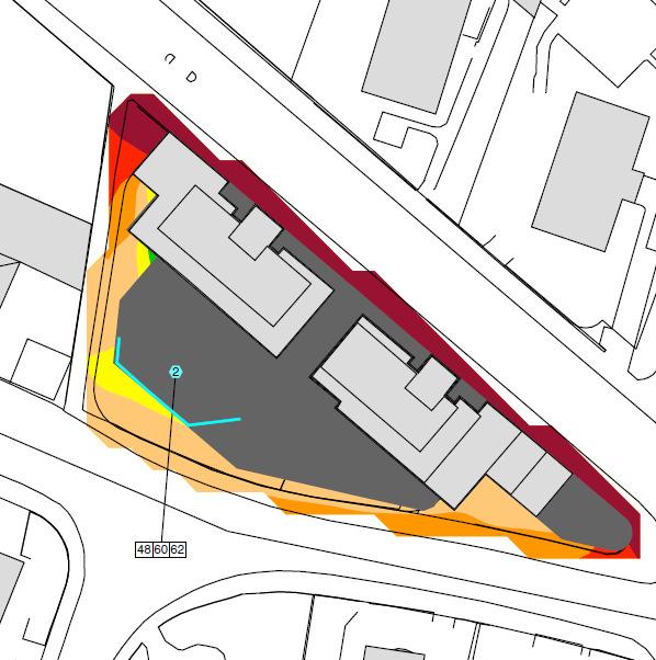 Rapport -16090200 5.2.1. Gemensam uteplats Förordningen innehåller även riktvärden för uteplatser om en sådan ska anordnas i anslutning till byggnaden.