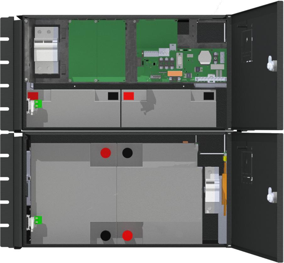 Placering av batterier OBS! Batterier skall vara nya vid installation och batteribyte.