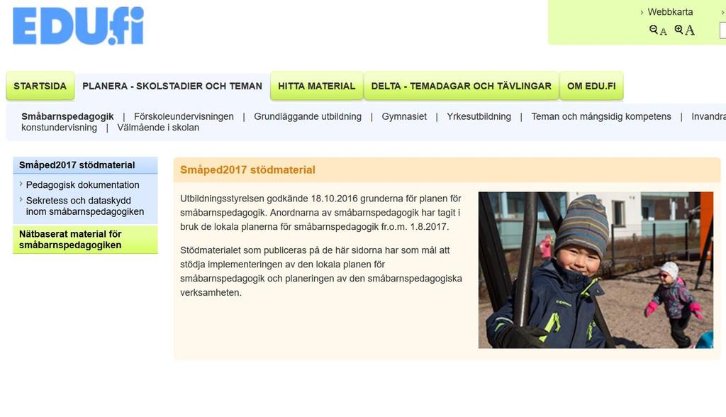 Bekanta dig med stödmaterialet edu.fi https://edu.