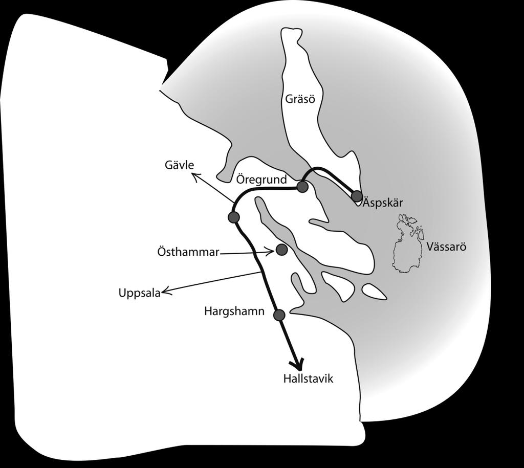 Lägergrupper på Vässarö 11 Du som ska till Strömsviken Åk via Grisslehamn till Singö kyrka, fortsätt sedan 6 km till Ellan. Vid Ellan finns en skylt med texten Här slutar allmän väg.