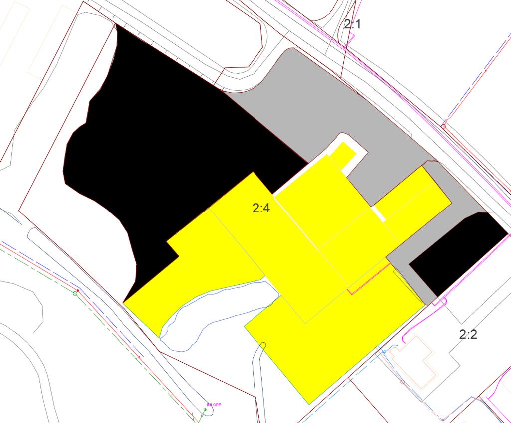 Beräkningar Bild3: Beräkningarna grundas i följande uppdelning utav ytor på fastigheten Total Avrinning vid ett 10-årsregn: 1189 m3 Total avrinning vid ett 100-årsregn: 2552 m3 Beräkningarna utgår