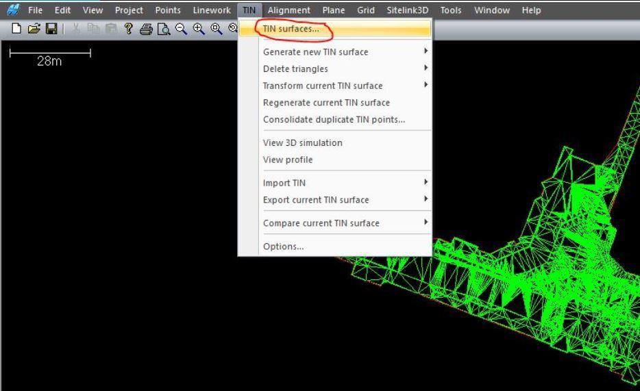 Terrängmodell I Geo så öppnar du din terrängmodell och väljer Spara vy som / Autocad fil. Spara filen i 2007/2008 version & se till att 3d-faces är vald.