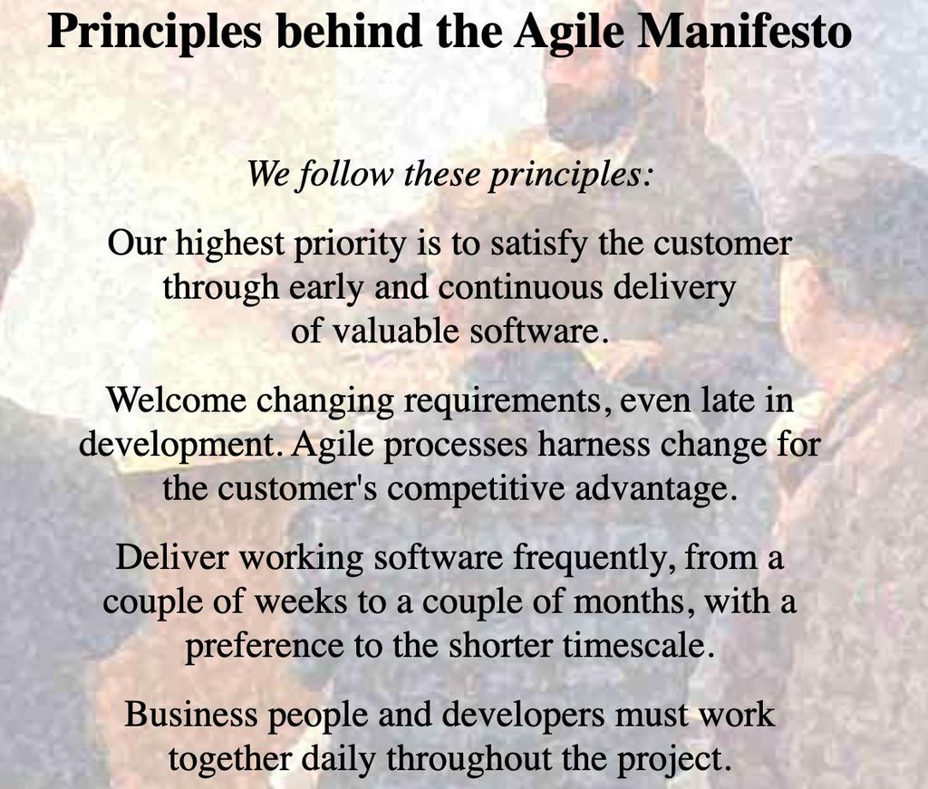 Agile manifesto