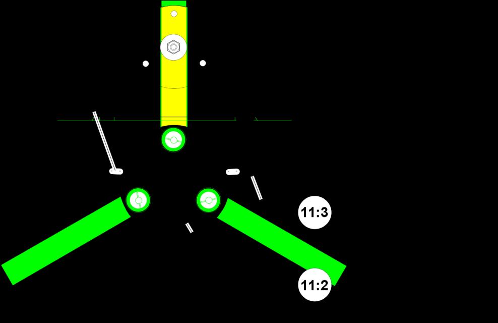 3.4.2 Funktionsprincip Om två gränslägen är monterade (funktion typ A5-B5), vrid vändkorset i någon av riktningarna och säkerställ att den ledade rullen på det första gränsläget