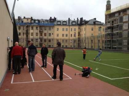 skolgården Lägenhetsbyggnader