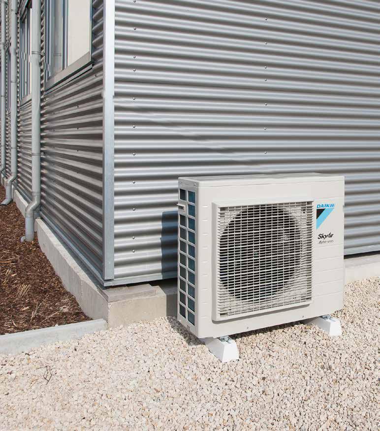 Tillförlitlig, effektiv och flexibel infrastrukturkylning 24/7/365 med Sky Air från Daikin Inomhussystem med förhöjd kapacitet genom officiella energimärkningar Effektiv kylning med det bredaste