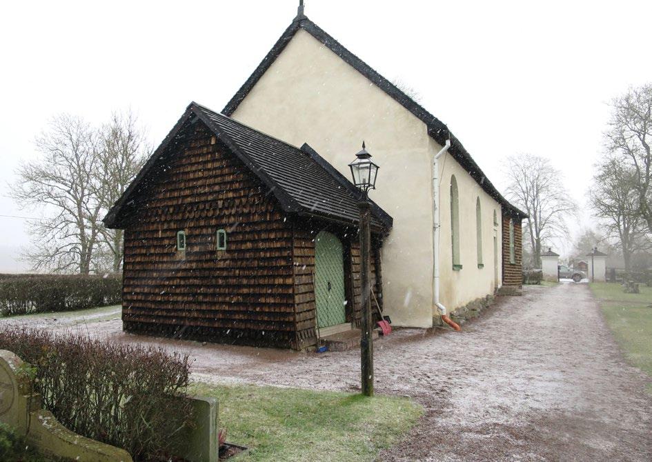 Tveta kyrka från sydväst efter åtgärd.