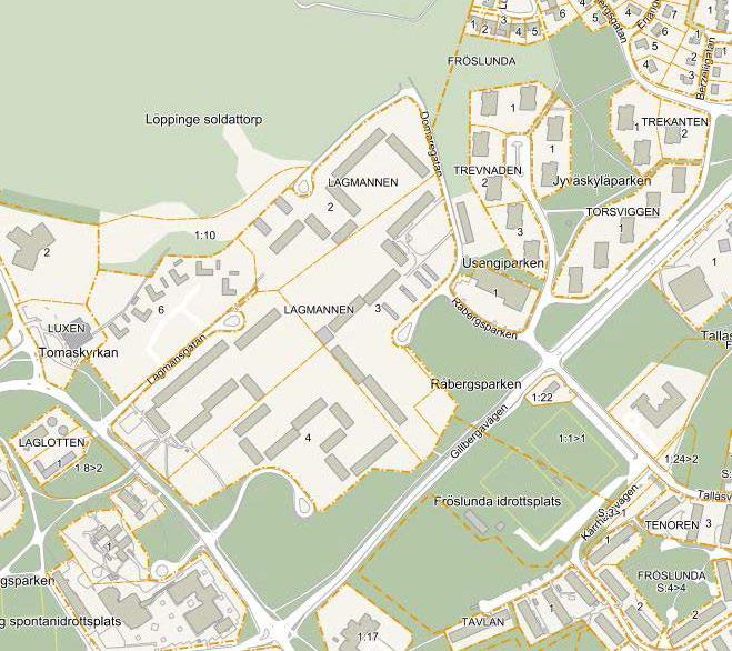 Eskilstuna kommun 2 (9) Planområdets avgränsning. Inledning Planens syfte Syftet med planen är att pröva en förtätning av bostäder samt förskola på befintliga fastigheter.