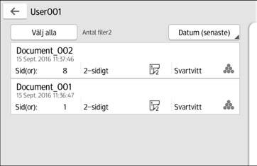 5. Skriv ut Använda funktionen Quick Print Release Med de snabbprogram som är installerade på den här maskinen kan du styra vissa av skrivarens funktioner från en enda skärm.