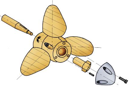 VARIPROP 3-blad är den idealiska propellern för cruising båtar.
