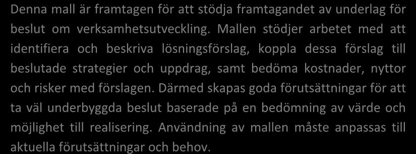 Vägledning i nyttorealisering 2.