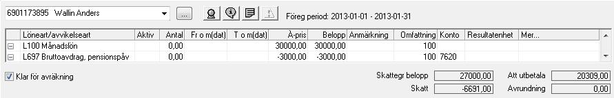 Aveny Hogia PA Nyhetsbrev 8/2013 Sid: 12 2.3.2 Exempel En synkorrigerande operation kostar 30.000 kr som skall bekostas av arbetsgivare som i sin tur gör bruttolöneavdrag på den anställdes lön med 3.