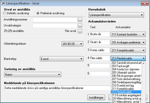 Gå in i rutinen Analys Rapporter och markera rapporten Lönespecifikation (längst upp till vänster).