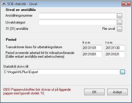 Aveny Hogia PA Nyhetsbrev 8/2013 Sid: 7 2.1.2 Begär underlag för SCB-statistik Gå in under Analys Rapporter och välj fliken Kyrklön. Markera Lönestatistik till SCB.