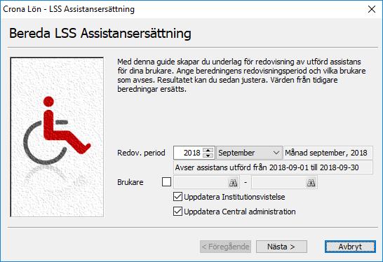 Bereda och Granska 6 Bereda och Granska LSS Beredning Efter att en löneperiod är uppdaterad kan du göra en beredning av assistansersättning.