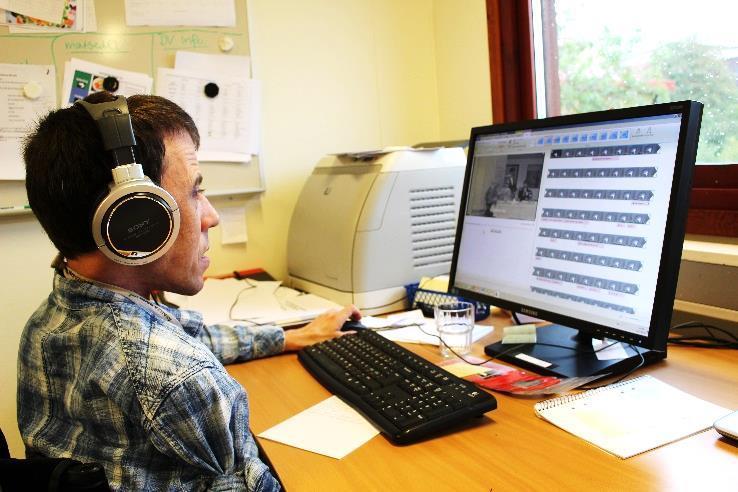 Till ljudet använde vi en mikrofon.