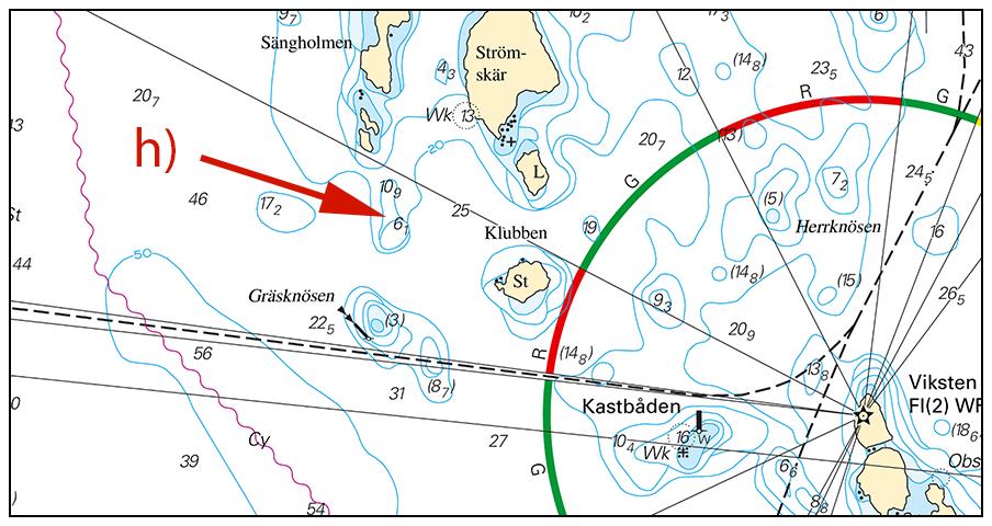 2019-06-27 8 Nr 761 Djup, Gräsknösen Sjöfartsverket. Publ. 27 juni 2019 * 14090 Sjökort: 624, 6241 Sverige. Mellersta Östersjön. Oskarshamn. Kiddeholmen. Prickar och fast utmärkning.