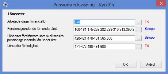 Om den efterföljande bilden inte ser ut som i exemplet till höger, beror det på att 2015-års rapportfil ligger kvar. Den måste då först tas bort.