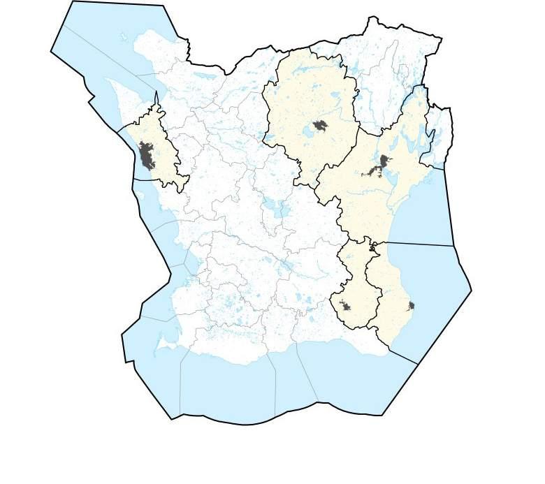 Dataunderlag För att resultaten ska vara jämförbara och analyserna spegla samma kvaliteter i alla fem tätorter så har analyserna i så stor utsträckning som möjligt genomförts med enhetligt underlag i