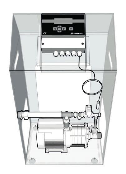 C 6 3 5 2 1 A 10 8 9 7 4 B Detaljförteckning 1 Styrenhet med display 2 Pump 3 Anslutning till system 4 Anslutning till expansionskärl 5 Backventil 6 Tryckgivare 7 Smutsfilter 8 Magnetventil 9