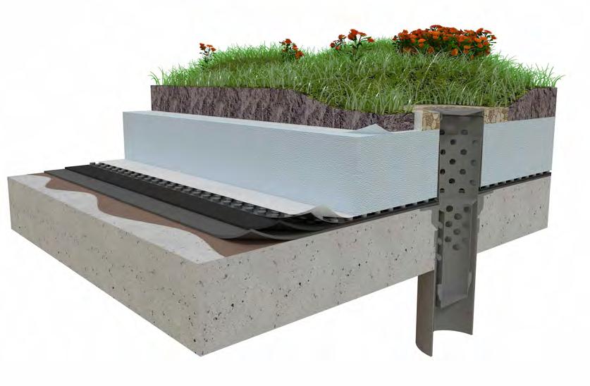 behör behör till inbyggda konstruktioner tex gröna tak, terrassbjälklag, innergårdar mm.