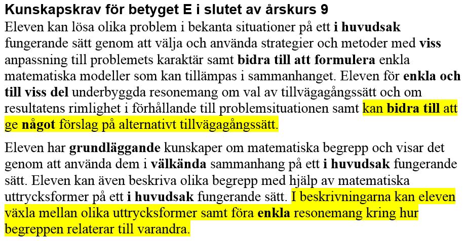 Omsatt i poäng och /
