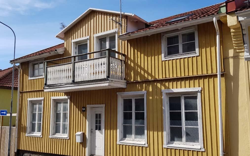 Södra Bergsgatan 5A Typ av byggnad Fasad Stomme Grundläggning Undergrund Murstock Villa Trä Trä