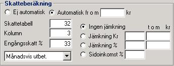 Aveny Hogia PA Nyhetsbrev 1/2007 Sid: 2 Vid beräkning av skatt hanterar dock programmet alla de tabeller som behövs för beräkning av skatt på inkomst av tjänst, d v s; o Kolumn 1 (anställd född 1942