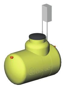 Biovac FD 5 N För ett hushåll med utmanande schaktdjup Andra generationens Biovac FD 5 N har fått ett nytt utseende och ny utformning av tanken.