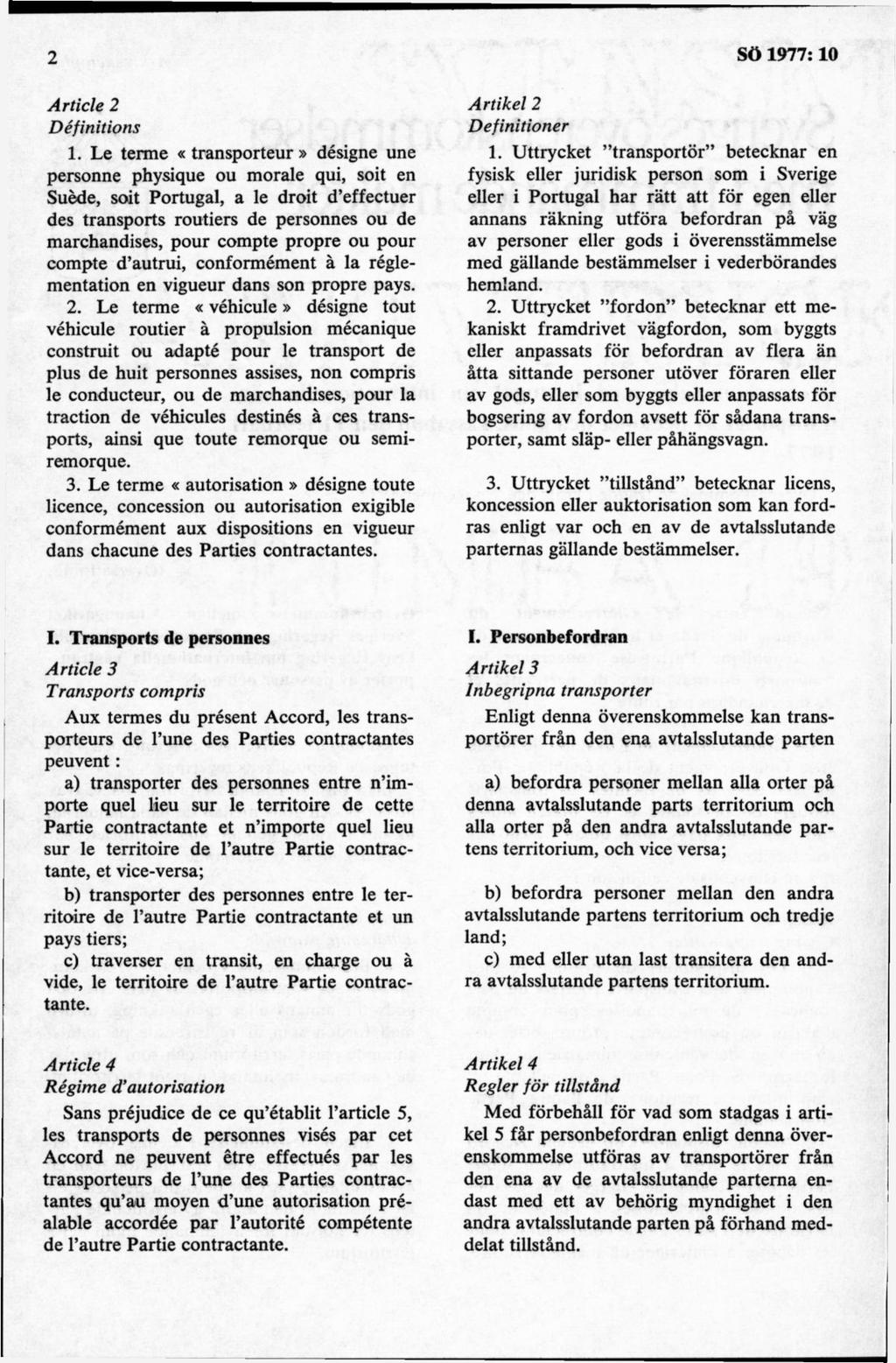 Article 2 Définitions 1.