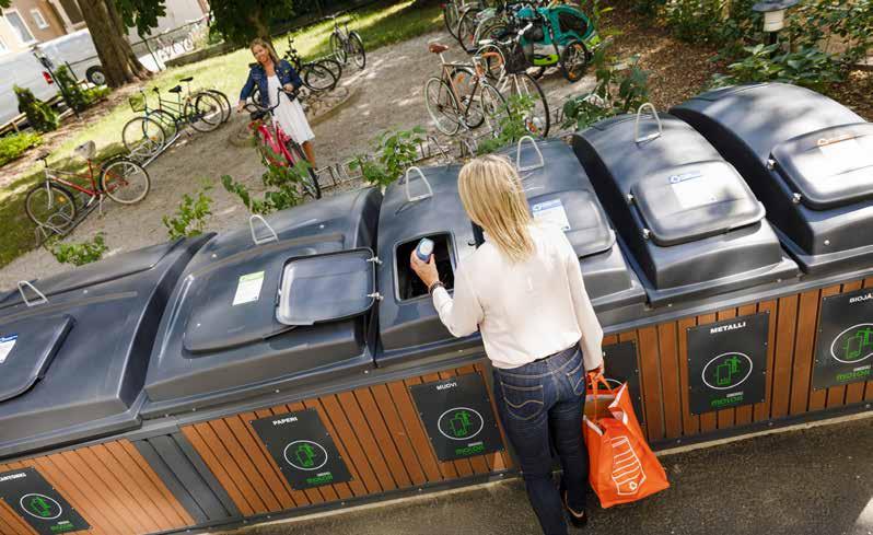 För invånare Enkelhet för återvinning Kvartersinsamling sparar tid eftersom återvinningspunkterna finns nära användarna.