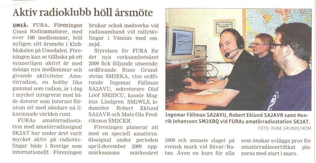 Studiebesök på Lövånger Elektronik Torsd 11 juni. Säsongavslutning, prel. med rävjakt.