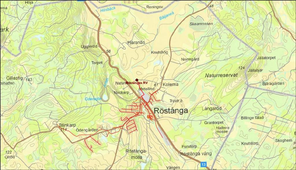 Verksamhetsområde Verksamhetsområdet, som presenteras i bilaga 1 omfattar Röstånga tätort och antalet anslutna personer är ca 940 personer.